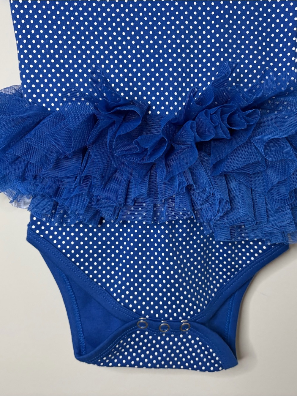 Florida Gators Blue Polka Dot Tutu Baby Onesie Size 18 months - Picture 3 of 7